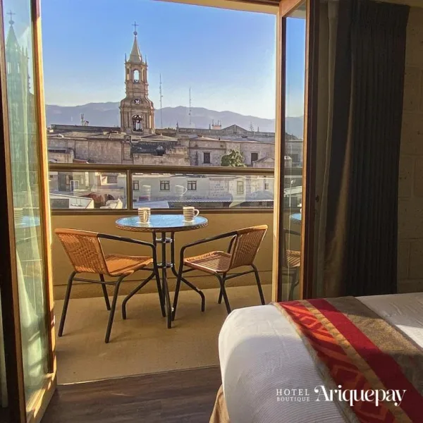 Room at the 4-star Ariquepay Hotel near the Plaza de Armas in Arequipa