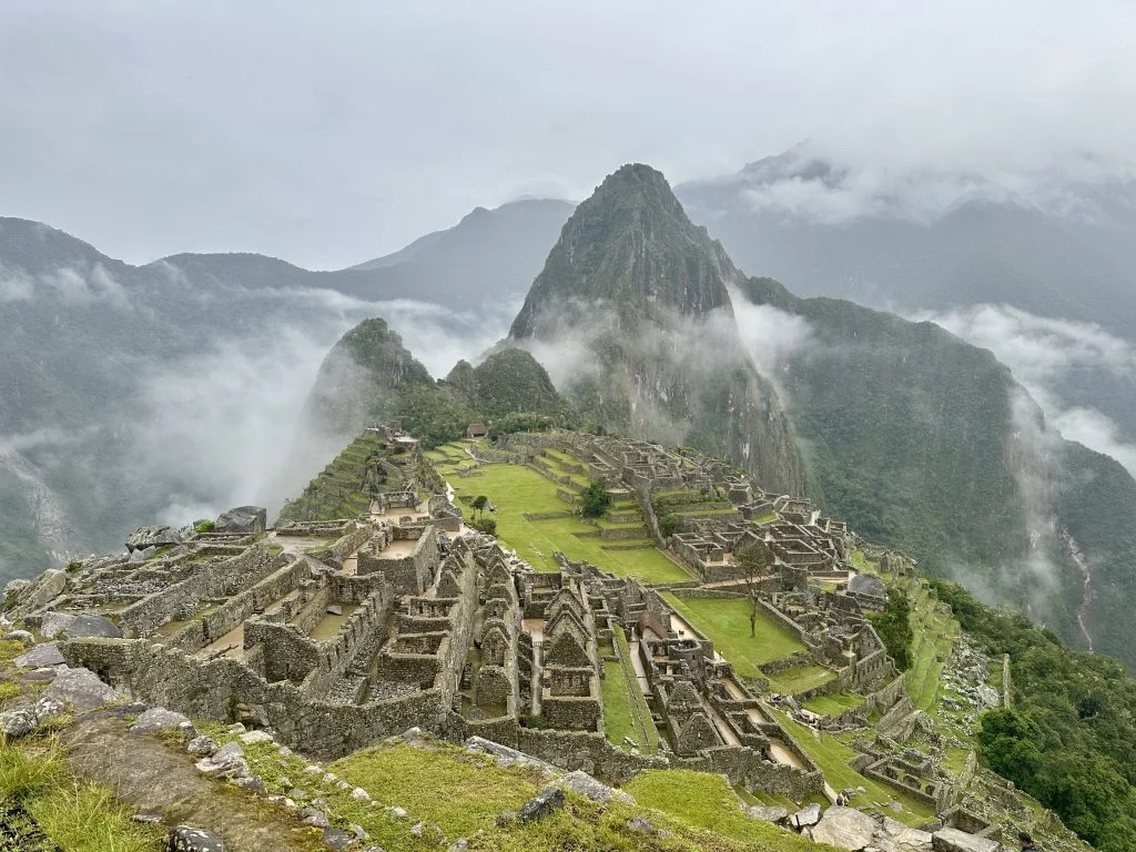 Aguas Calientes ticket office queue on the morning of Machu Picchu visit