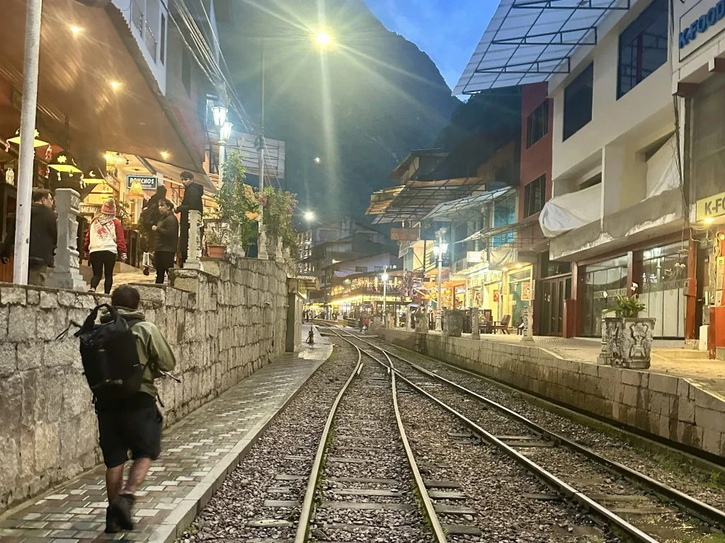 Aguas Calientes town at the foot of Machu Picchu on the Salkantay Trek