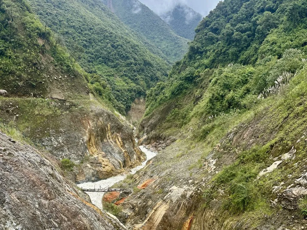 Local farm stop for avocado sandwiches and fresh coffee on the Salkantay Trek