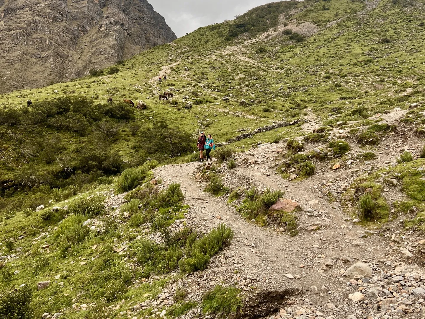 Soraypampa trailhead at the start of the Salkantay Trek