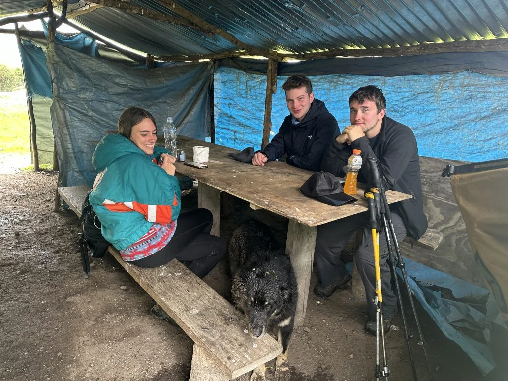 Lunch with a local family near Wayra Lodge on the Salkantay Trek